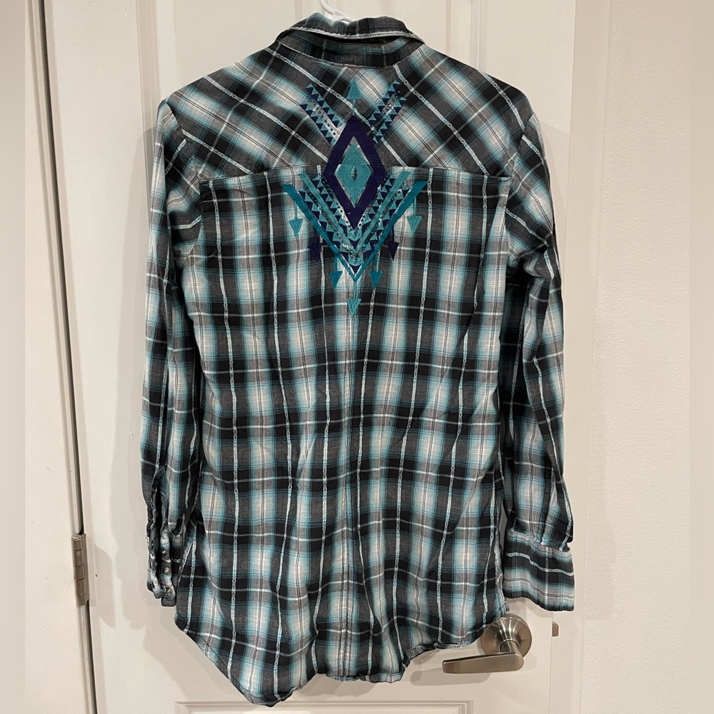 Panhandle Western Button Down Patterned